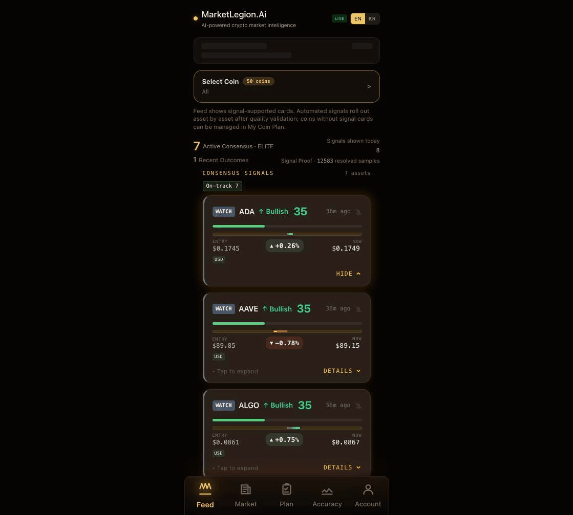 MarketLegion real app walkthrough recording